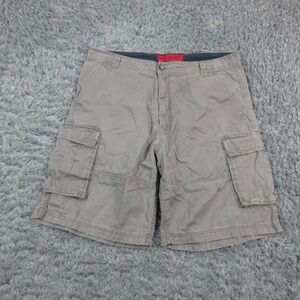 626 Blue Shorts Mens 40 Gray Cargo Pockets Ramie Cotton Casual Utility 38x9.5*